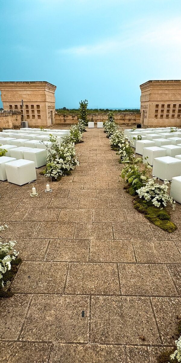 Cerimonia sulla terrazza